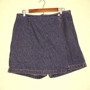 bill blass Dark Blue Denim Skort